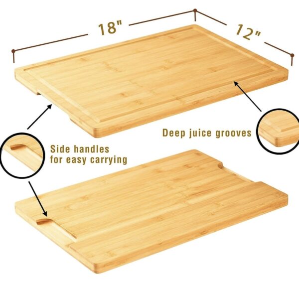 Engraved 18" x 12" Bamboo Cutting Board/Charcuterie Board - Image 2