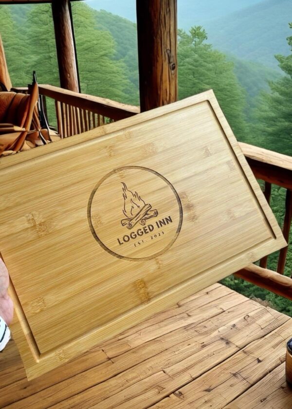 Engraved 18" x 12" Bamboo Cutting Board/Charcuterie Board