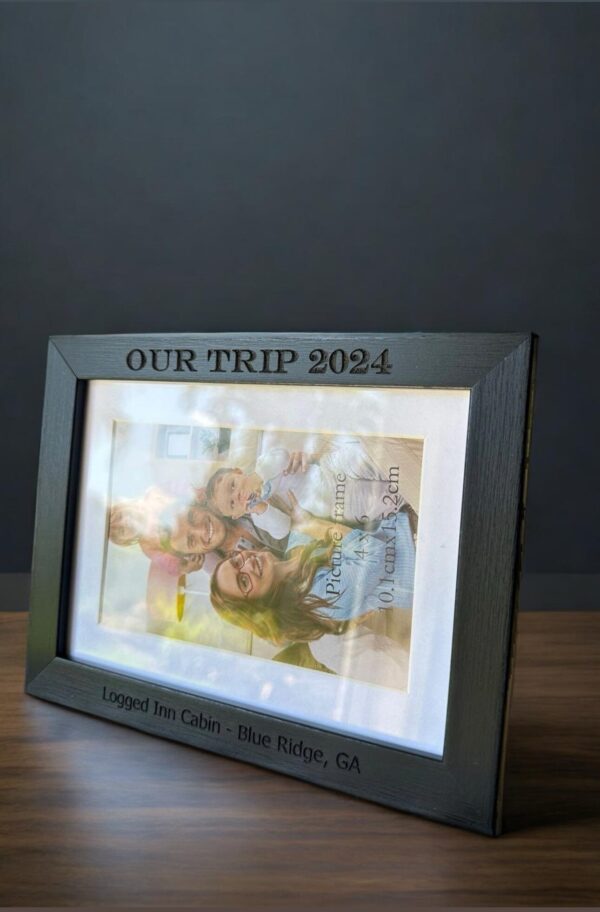 Engraved 5" x 7" or 4" x 6" Wooden Picture Frame