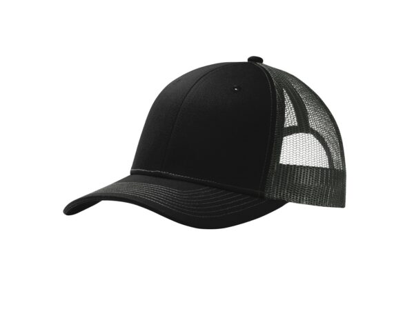 Port Authority Snapback Trucker Hat - Custom Engraved Patch - Image 3