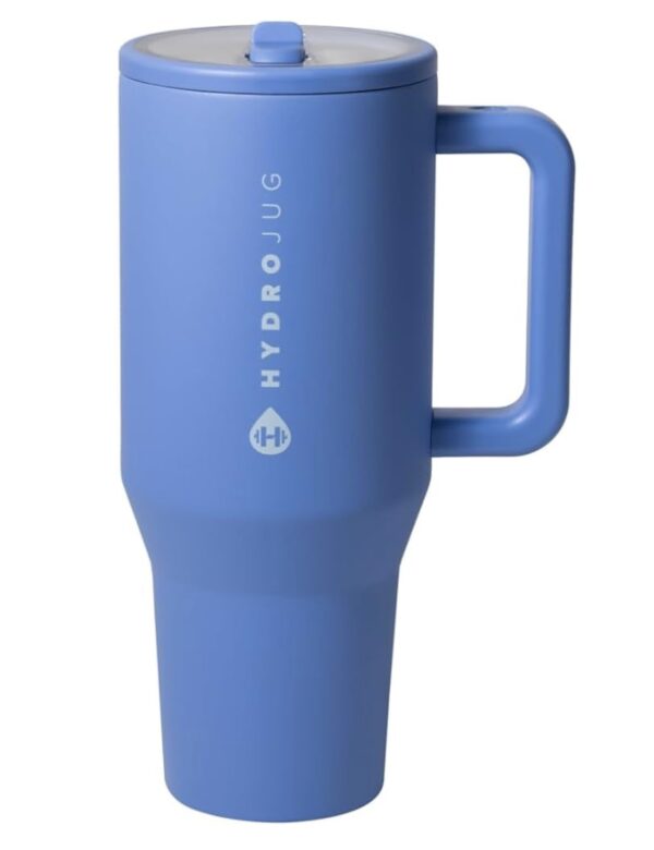 Custom Engraved HydroJug Traveler - 40 oz Tumbler with Handle & Simple Flip Straw - Image 7