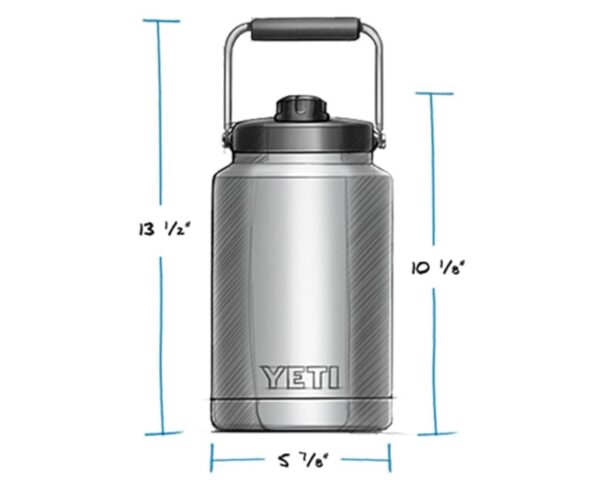 Custom Engraved Yeti Rambler Half Gallon Jug/Tumbler, Vacuum Insulated, Stainless Steel With MagCap - Image 3