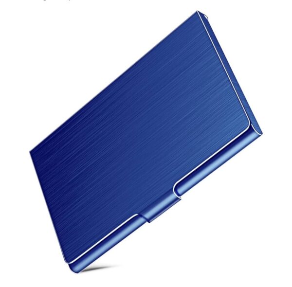 Personalized Business Card Case - Thin Stainless Steel - Laser Engraved - Assorted Colors - Image 7